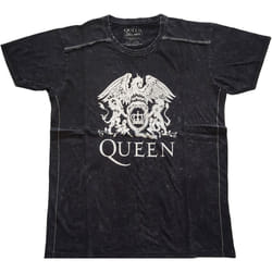 Queen Unisex Adult Wash Collection Crest T-Shirt - S, Black