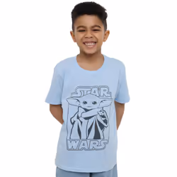 Star Wars: The Mandalorian Boys The Child Force T-Shirt - 3-4 Years, Light Blue
