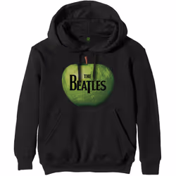The Beatles Unisex Adult Apple Logo Hoodie - M, Black