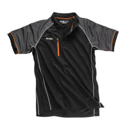 Scruffs Mens Trade Active Polo Shirt - M, Black