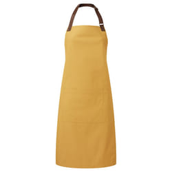 Premier Unisex Adult Annex Oxford Faux Leather Bibbed Full Apron