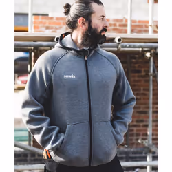 Scruffs Mens Trade Air Layer Hoodie - L, Charcoal