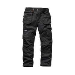 Scruffs Mens Trade Work Trousers - 32R, Black