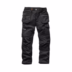 Scruffs Mens Trade Work Trousers - 36S, Black