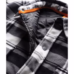 Scruffs Mens Checked Padded Shirt - XXL, Black/White