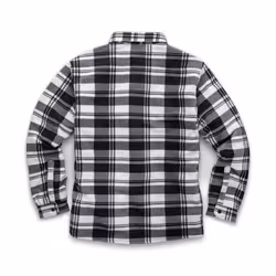 Scruffs Mens Checked Padded Shirt - XXL, Black/White