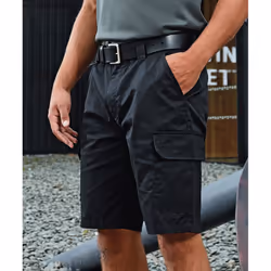 Premier Mens Work Cargo Shorts - 2XL, Black
