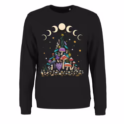 Grindstore Womens/Ladies Mystical Roots Solstice Christmas Sweatshirt - L, Black