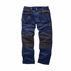 Scruffs Mens Plus Work Trousers - 30R, Navy