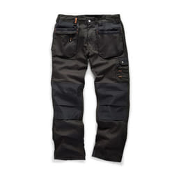 Scruffs Mens Plus Work Trousers - 34R, Black