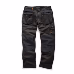 Scruffs Mens Plus Work Trousers - 30S, Black