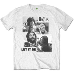 The Beatles Unisex Adult Let It Be T-Shirt - L, White