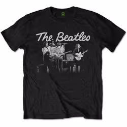 The Beatles Unisex Adult 1968 Live Photo T-Shirt - 2XL, Black