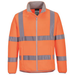 Portwest Unisex Adult Eco Friendly Hi-Vis Fleece Jacket - M, Orange