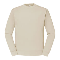 Fruit of the Loom Mens Classic 80/20 Set-in Sweatshirt - L, Natural