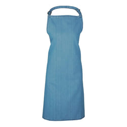 Premier Ladies/Womens Colours Bip Apron With Pocket / Workwear - One Size, Blue Denim