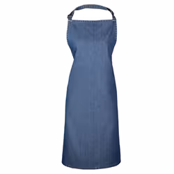 Premier Ladies/Womens Colours Bip Apron With Pocket / Workwear - One Size, Indigo Denim