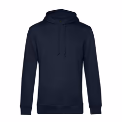 B&C Mens Organic Hoodie - S, Navy Blue