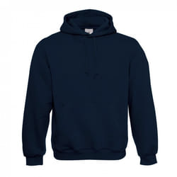 B&C Mens Full Zip Hoodie - S, Navy Blue