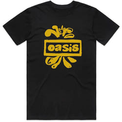 Oasis Unisex Adult Logo T-Shirt - S, Black