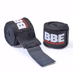 BBE Club Boxing Hand Wraps - 3.5m x 8cm, Black