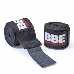 BBE Club Boxing Hand Wraps - 3.5m x 8cm, Black