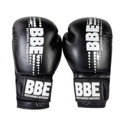 BBE Unisex Adult Club PVC Sparring Gloves - 12oz, Black/Grey