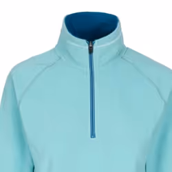 Trespass Childrens Girls Sybil Half Zip Microfleece Top - 7-8 Years, Teal Mist