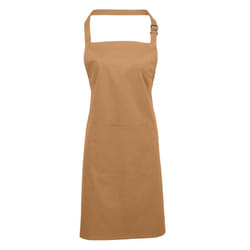 Premier Unisex Adult Colours Pocket Full Apron - One Size, Camel