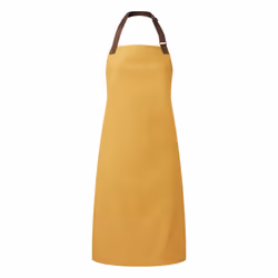 Premier Adults Unisex Annex Bib Apron - One Size, Mustard