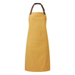 Premier Adults Unisex Annex Bib Apron - One Size, Mustard