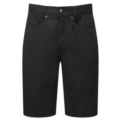 Premier Mens Performance Chino Casual Shorts - 42R, Black