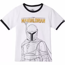 Star Wars: The Mandalorian Boys T-Shirt - 7-8 Years, White
