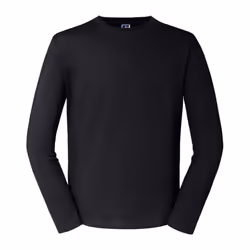 Russell Mens Classic Long-Sleeved T-Shirt - S, Black