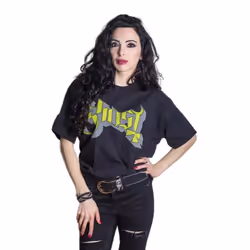Ghost Unisex Adult Keyline Logo T-Shirt - S, Black