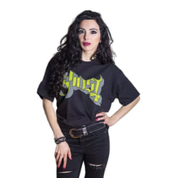 Ghost Unisex Adult Keyline Logo T-Shirt - S, Black