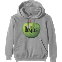 The Beatles Unisex Adult Apple Logo Hoodie - L, Grey