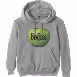 The Beatles Unisex Adult Apple Logo Hoodie - XXL, Grey