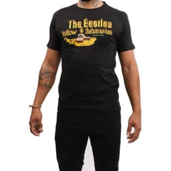 The Beatles Unisex Adult Yellow Submarine Nothing Is Real T-Shirt - XL, Black