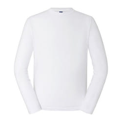 Russell Mens Classic Long-Sleeved T-Shirt - M, White
