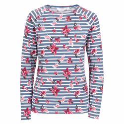 Trespass Womens/Ladies Dellini Floral Long-Sleeved Top - XXL, Pewter/Pink/White Stripe