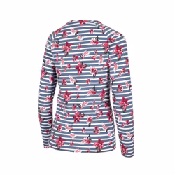 Trespass Womens/Ladies Dellini Floral Long-Sleeved Top - XXL, Pewter/Pink/White Stripe