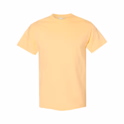 Gildan Mens Heavy Cotton Short Sleeve T-Shirt (Pack Of 5) - XL, Yellow Haze