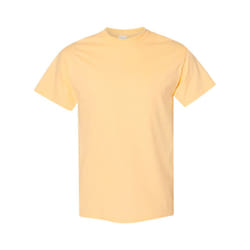 Gildan Mens Heavy Cotton Short Sleeve T-Shirt (Pack Of 5) - XL, Yellow Haze