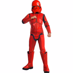 Star Wars Boys Deluxe Stormtrooper Costume - S, Red