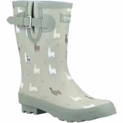 Cotswold Womens/Ladies Farmyard Alpaca Mid Calf Wellington Boots - 3 UK, Green