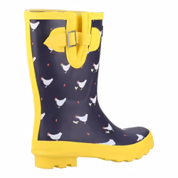 Cotswold Womens/Ladies Farmyard Chicken Mid Calf Wellington Boots - 7 UK, Navy/Yellow