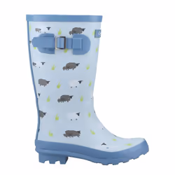 Cotswold Womens/Ladies Farmyard Sheep Wellington Boots - 4 UK, Blue
