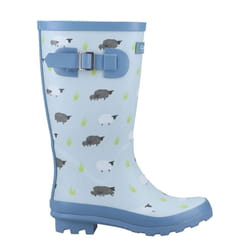 Cotswold Womens/Ladies Farmyard Sheep Wellington Boots - 4 UK, Blue