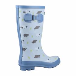 Cotswold Womens/Ladies Farmyard Sheep Wellington Boots - 4 UK, Blue